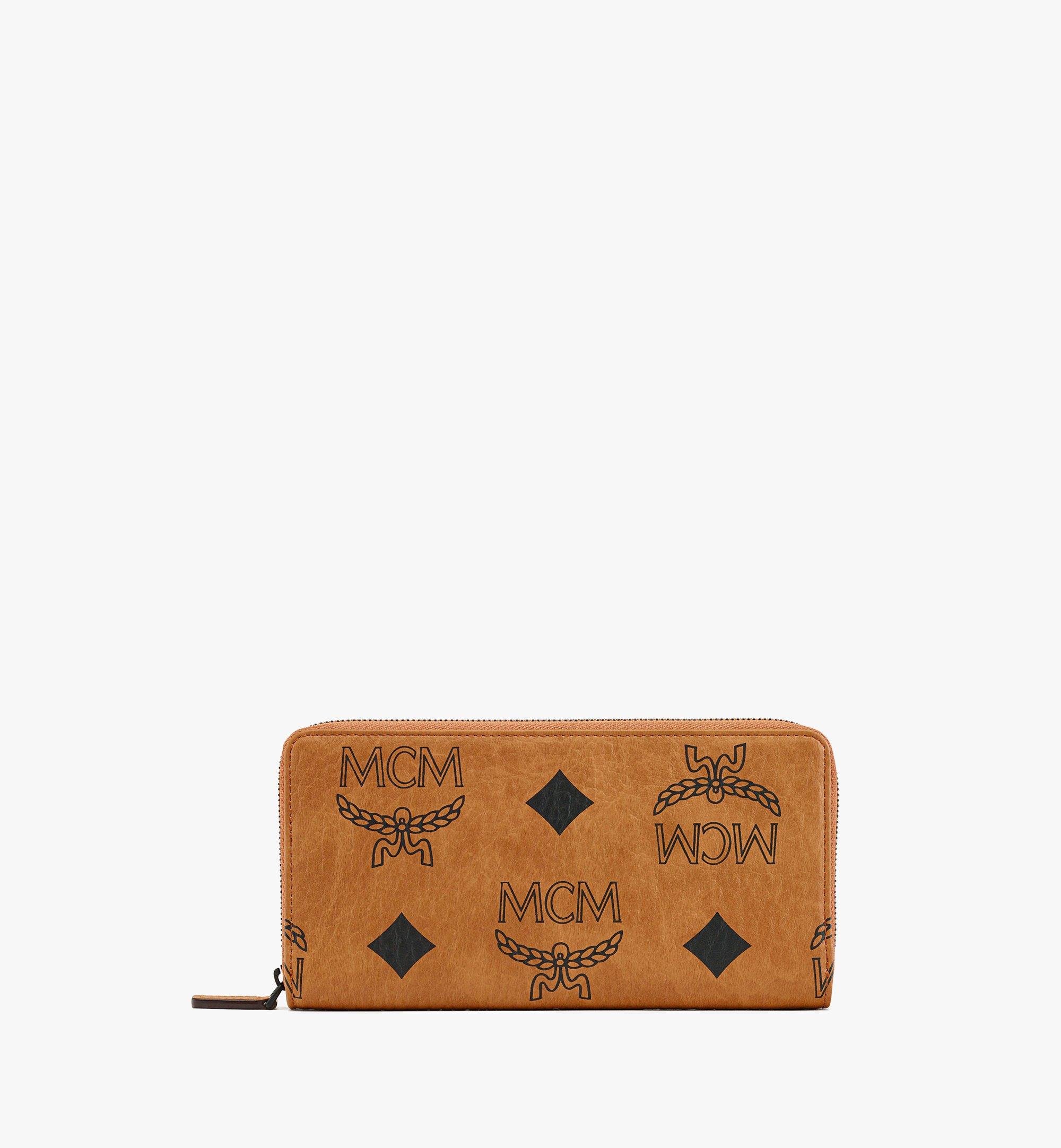 MCM Aren Lanyard Card Case In Maxi Visetos in Brown for Men