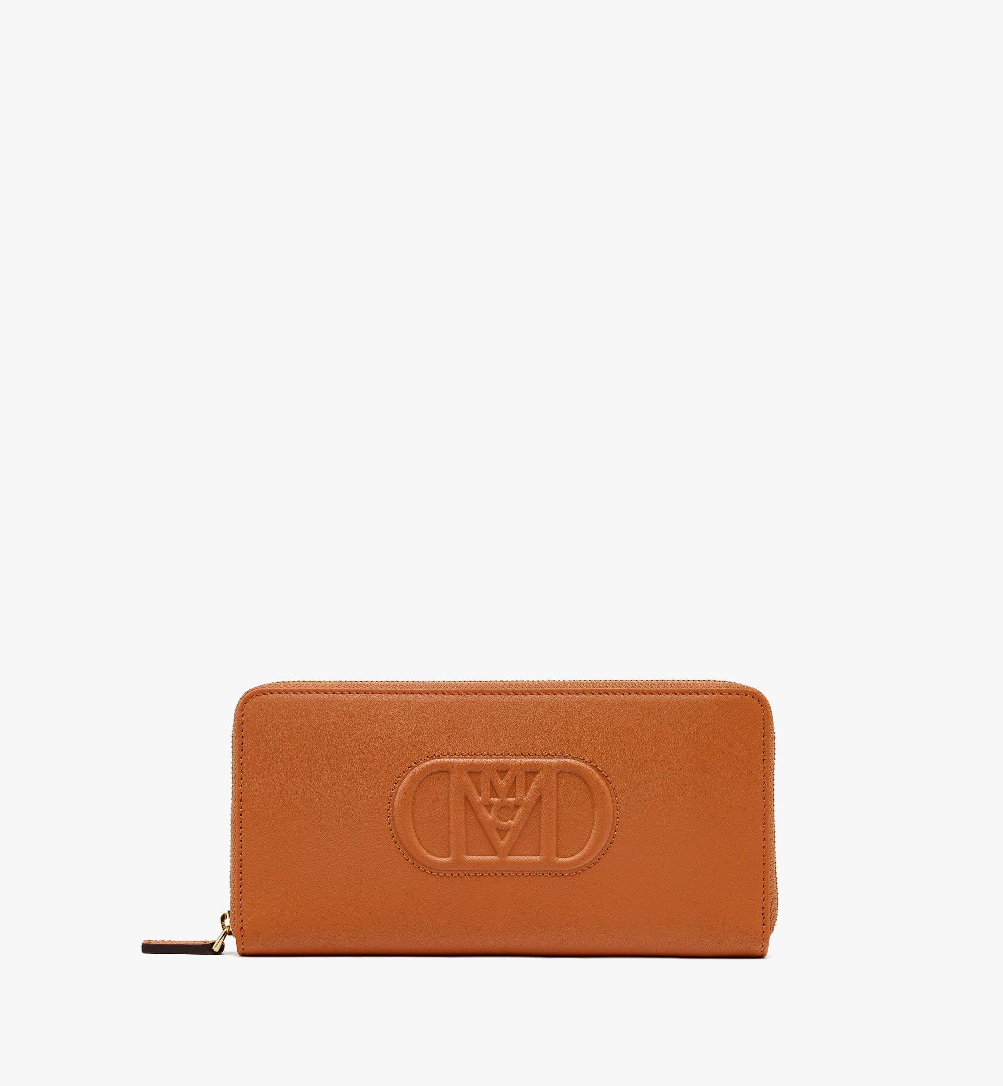 Mode Travia Zip Around Wallet in Spanish Nappa Leather