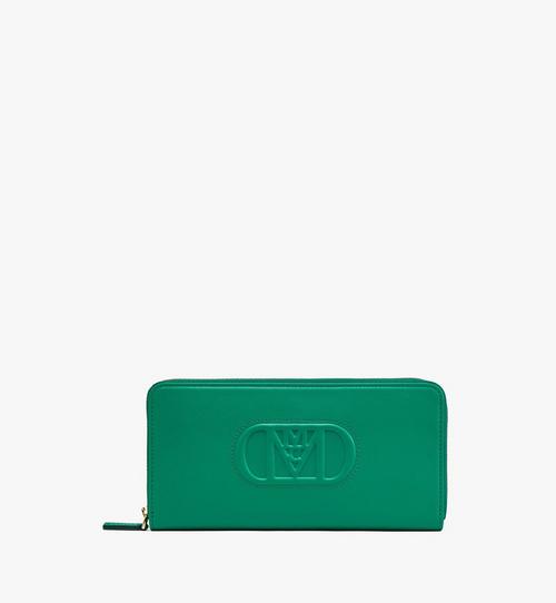 Mode Travia Zip Around Wallet in Spanish Nappa Leather