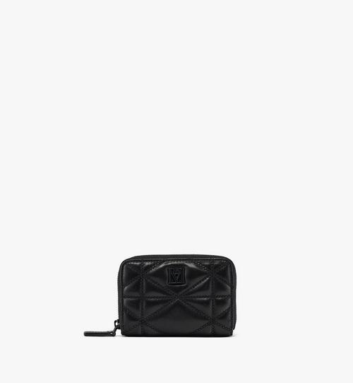 Travia Zip Around Wallet in Cloud Quilted Leather