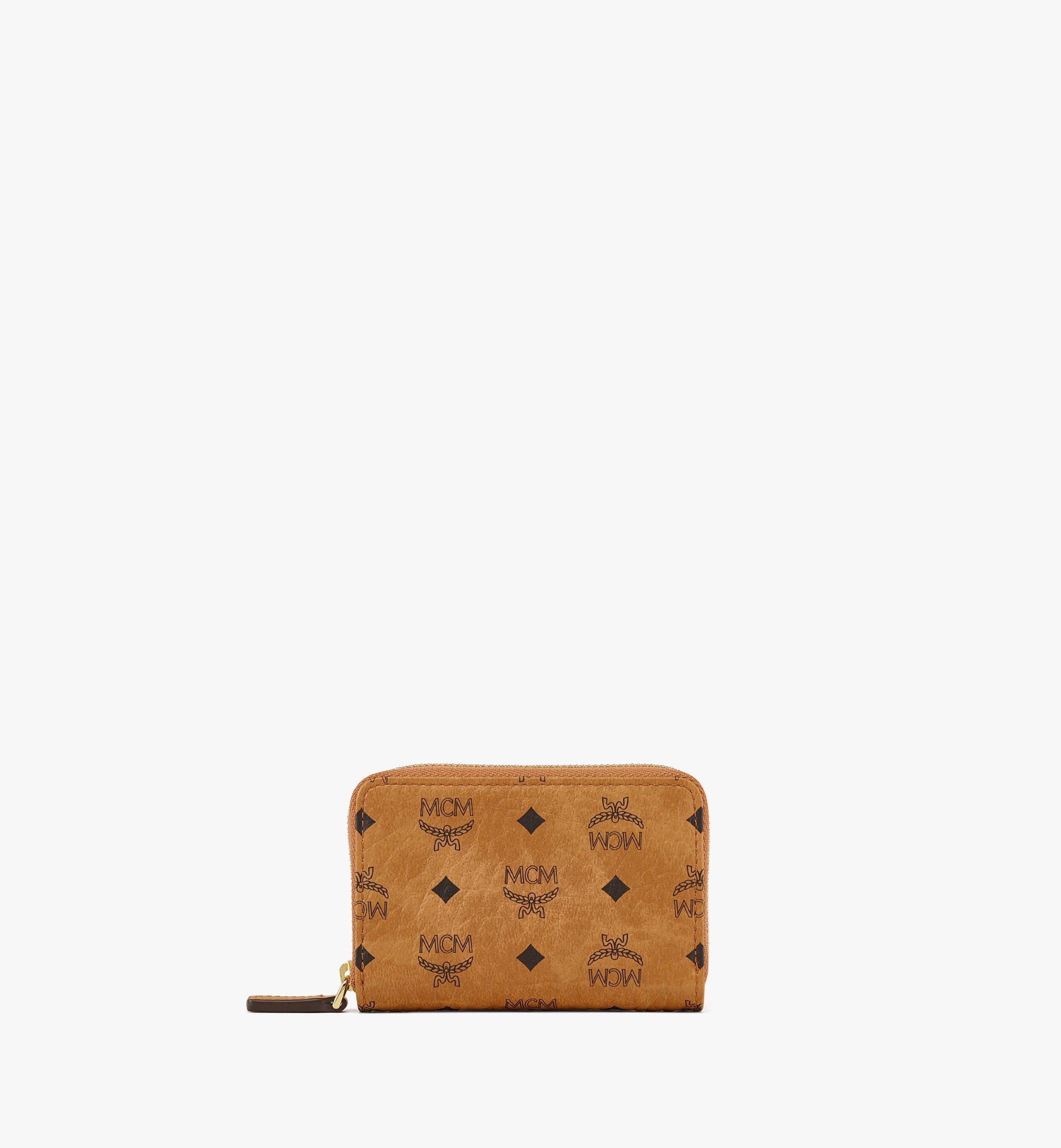 Small Zip Wallet, Cognac