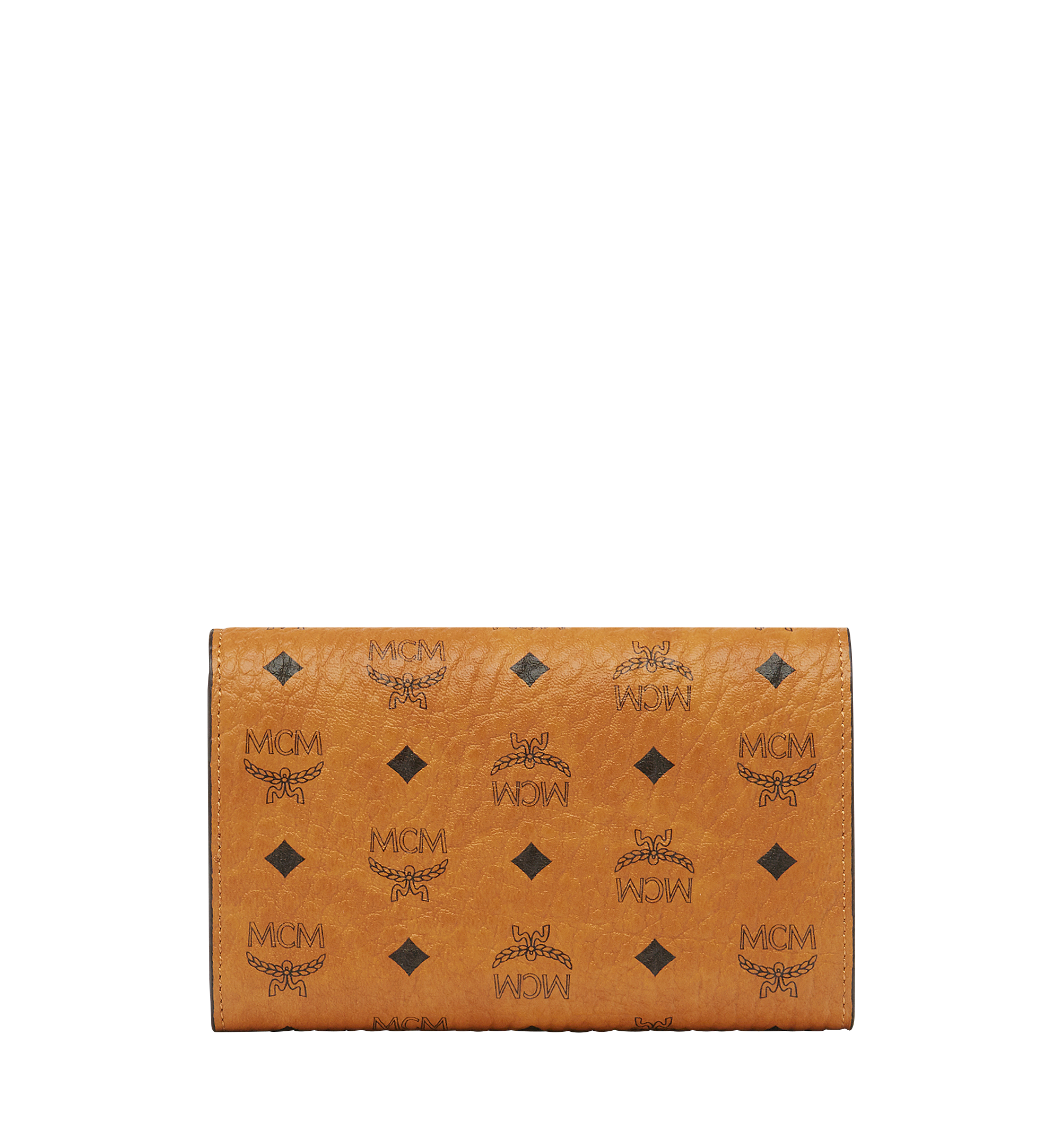 Medium Dreifach gefaltete Brieftasche aus Visetos Original Cognac | MCM® CH