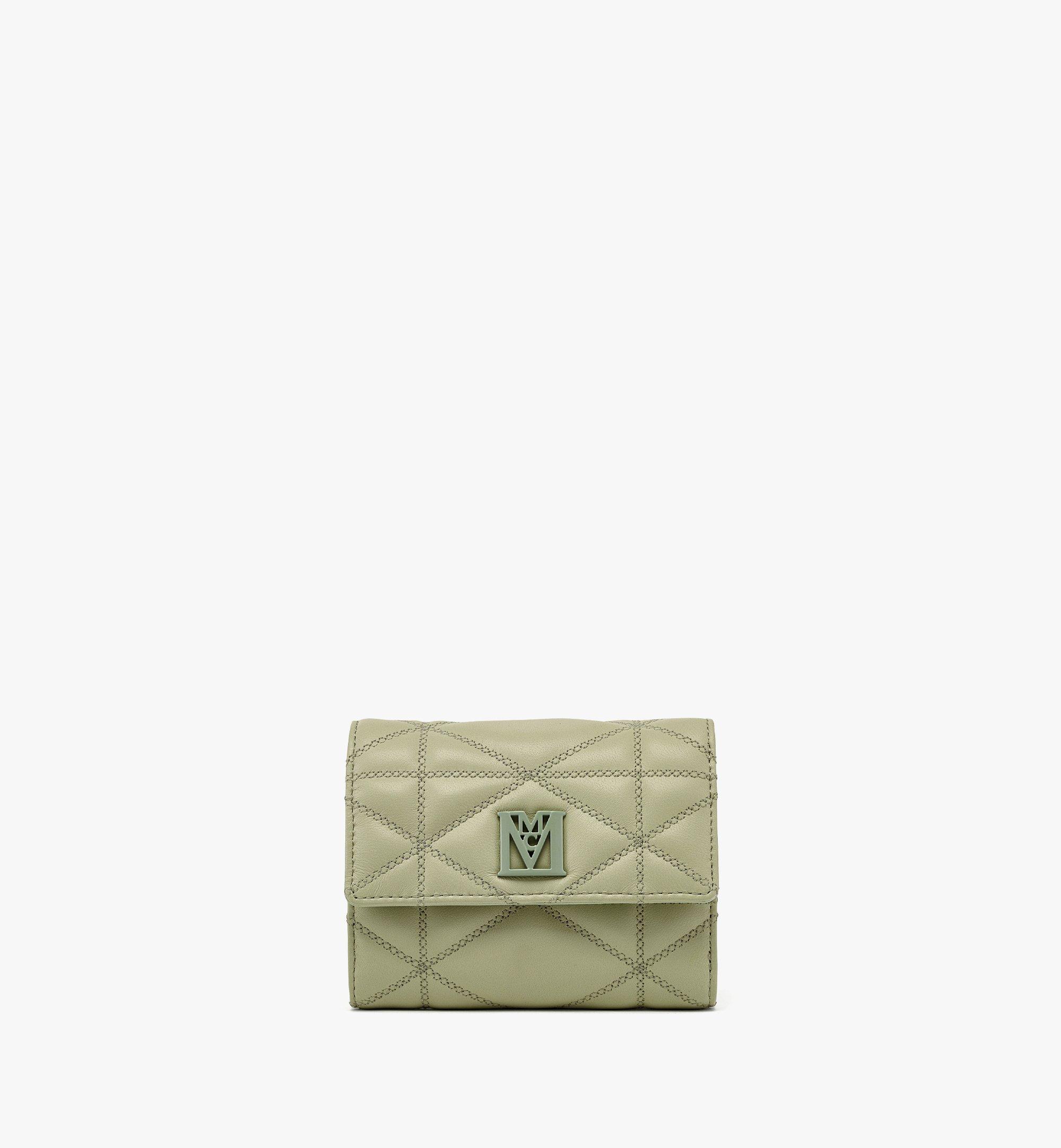Travia Trifold Wallet in Cloud Quilted Leather