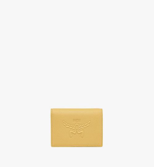 Himmel Snap Wallet in Embossed Logo Leather