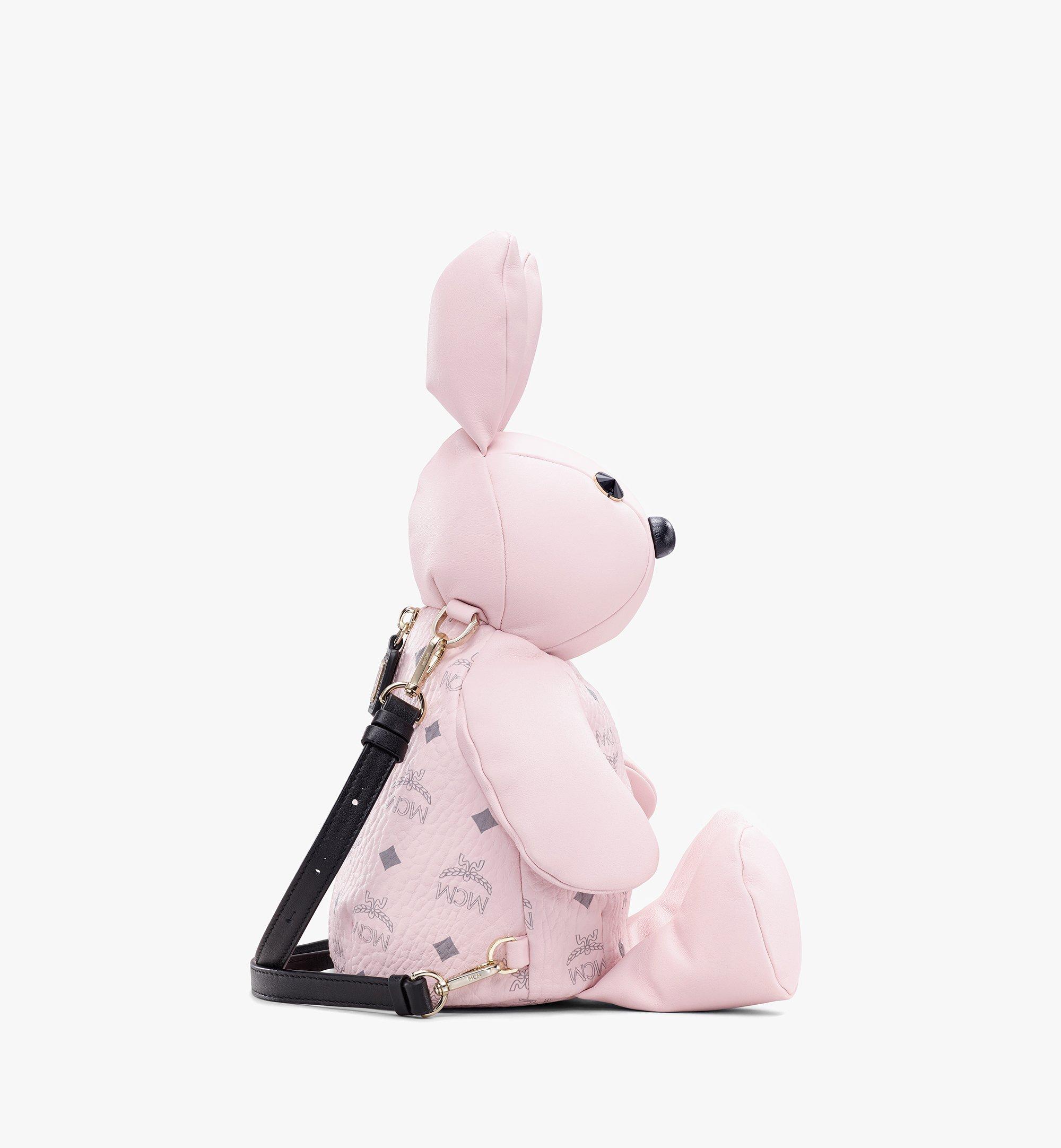 One Size MCM Zoo Rabbit Backpack in Visetos Pink MCM® AU