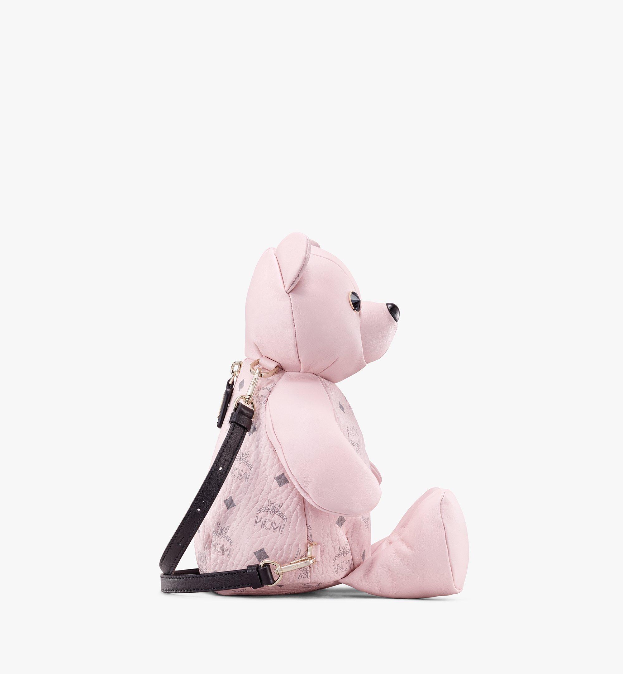 One Size MCM Zoo Bear Backpack in Visetos Powder Pink MCM® MY