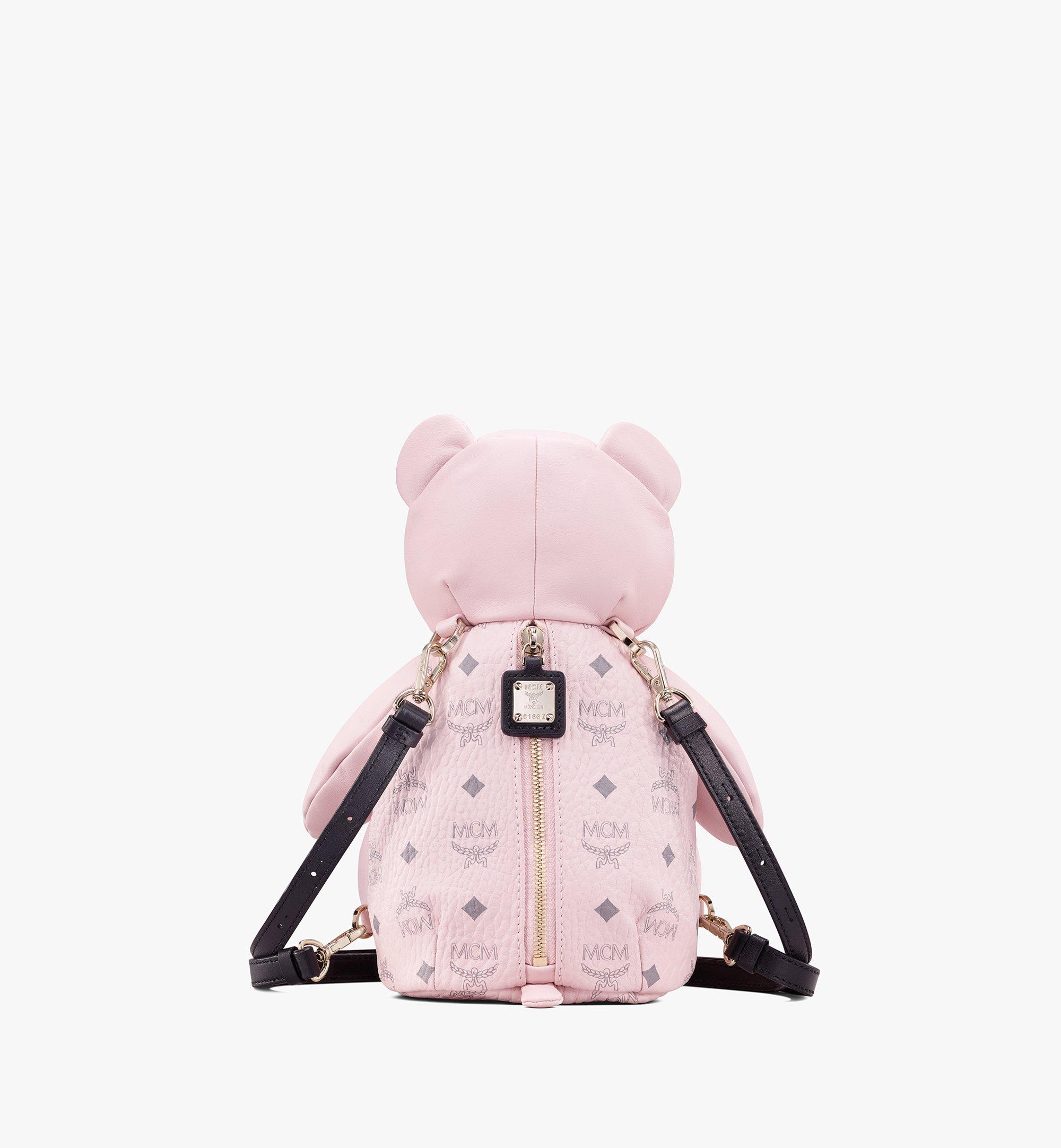 One Size MCM Zoo Bear Backpack in Visetos Powder Pink MCM® MY