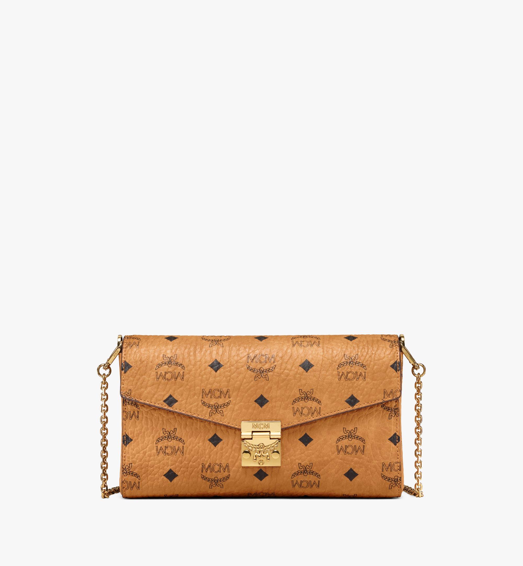 mcm millie visetos flap crossbody