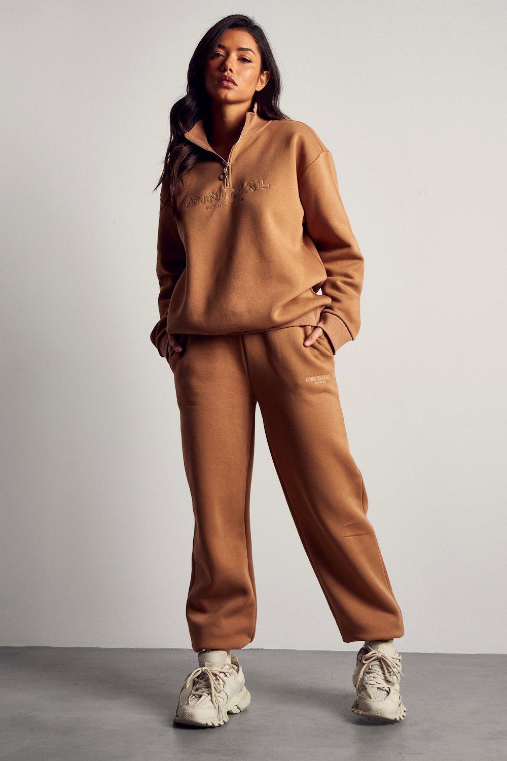 brown womens tracksuit