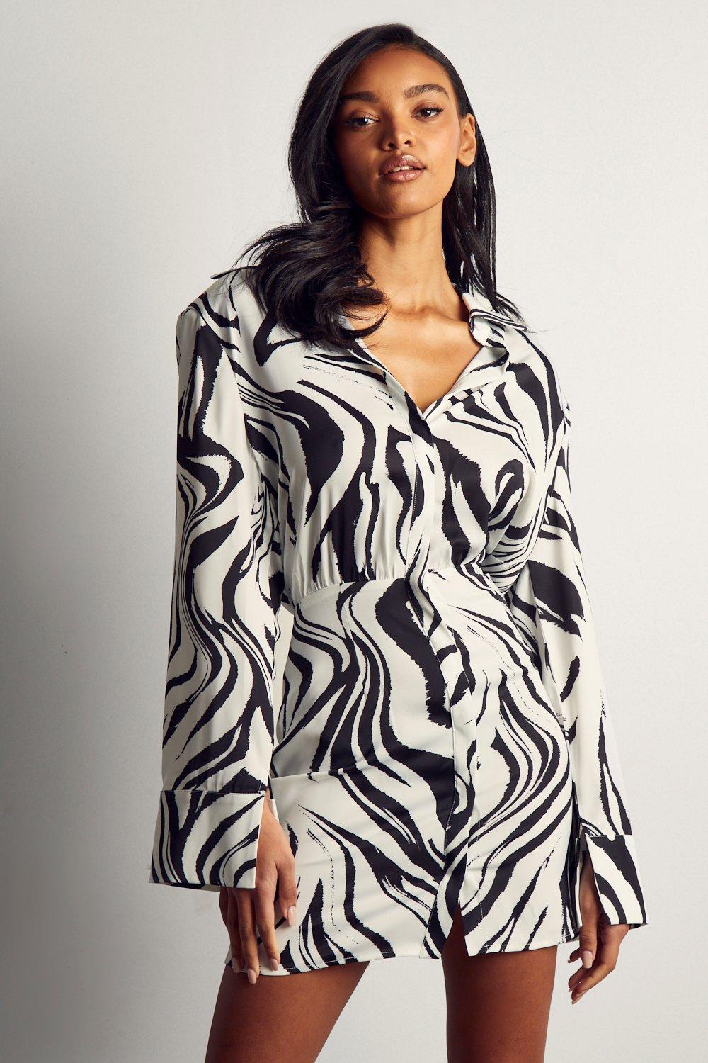 Missguided zebra dress sale