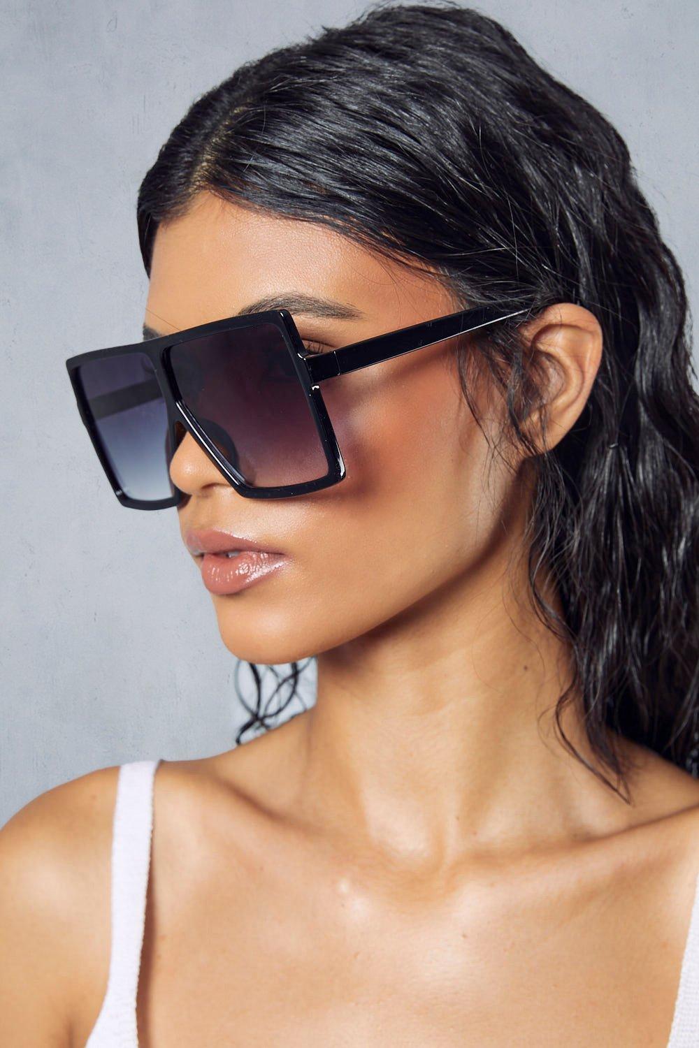 Premier Collection-Oversized Flat Top Show Stopping Sunnies