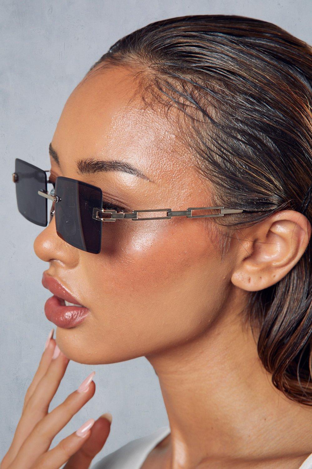 Rectangle Chain Link Sunglasses