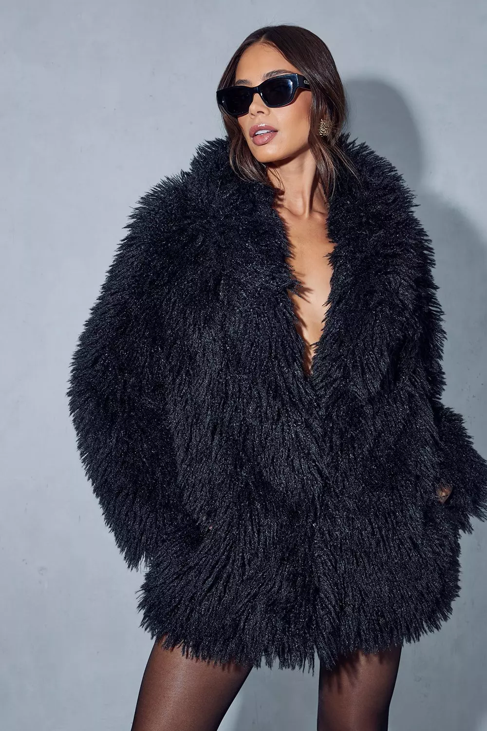 Premium Mongolian Faux Fur Coat