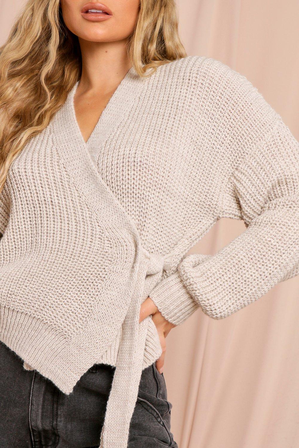 oversized wrap cardigan
