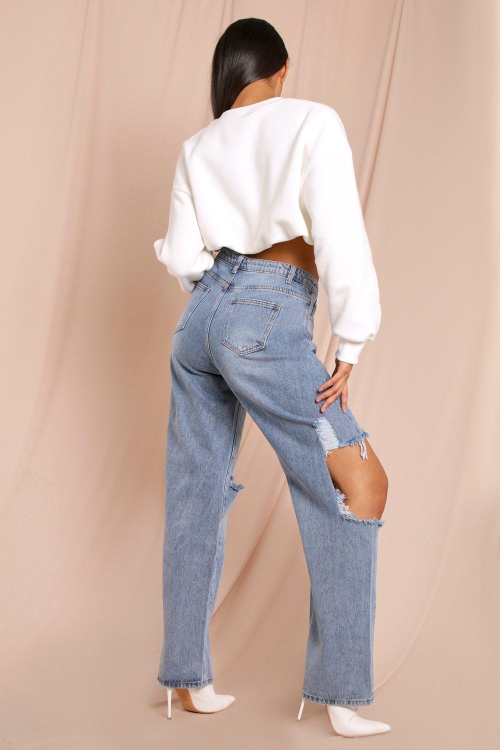 straight leg baggy jeans