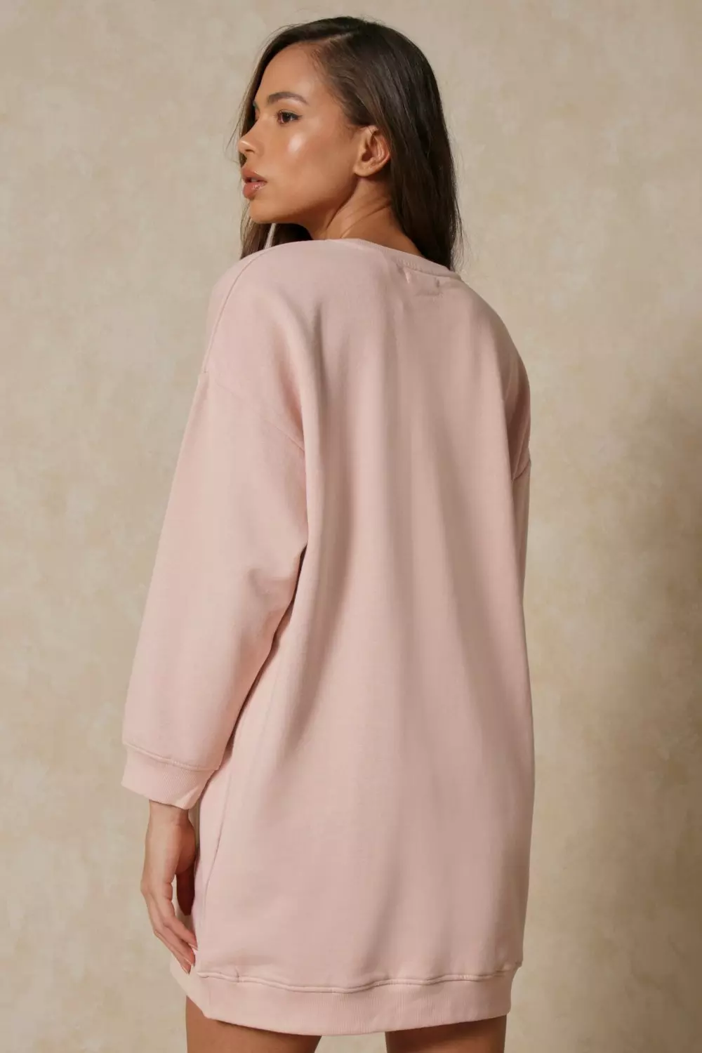 The Oversized Sweater Dress - Pink