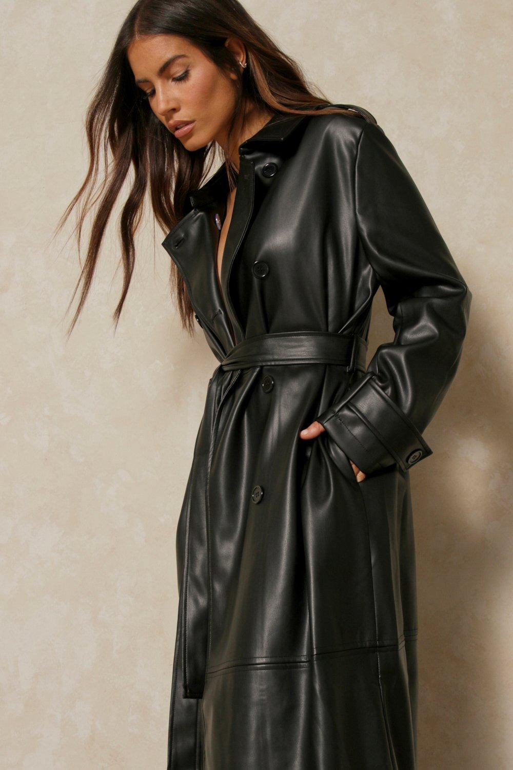 leather trench coat