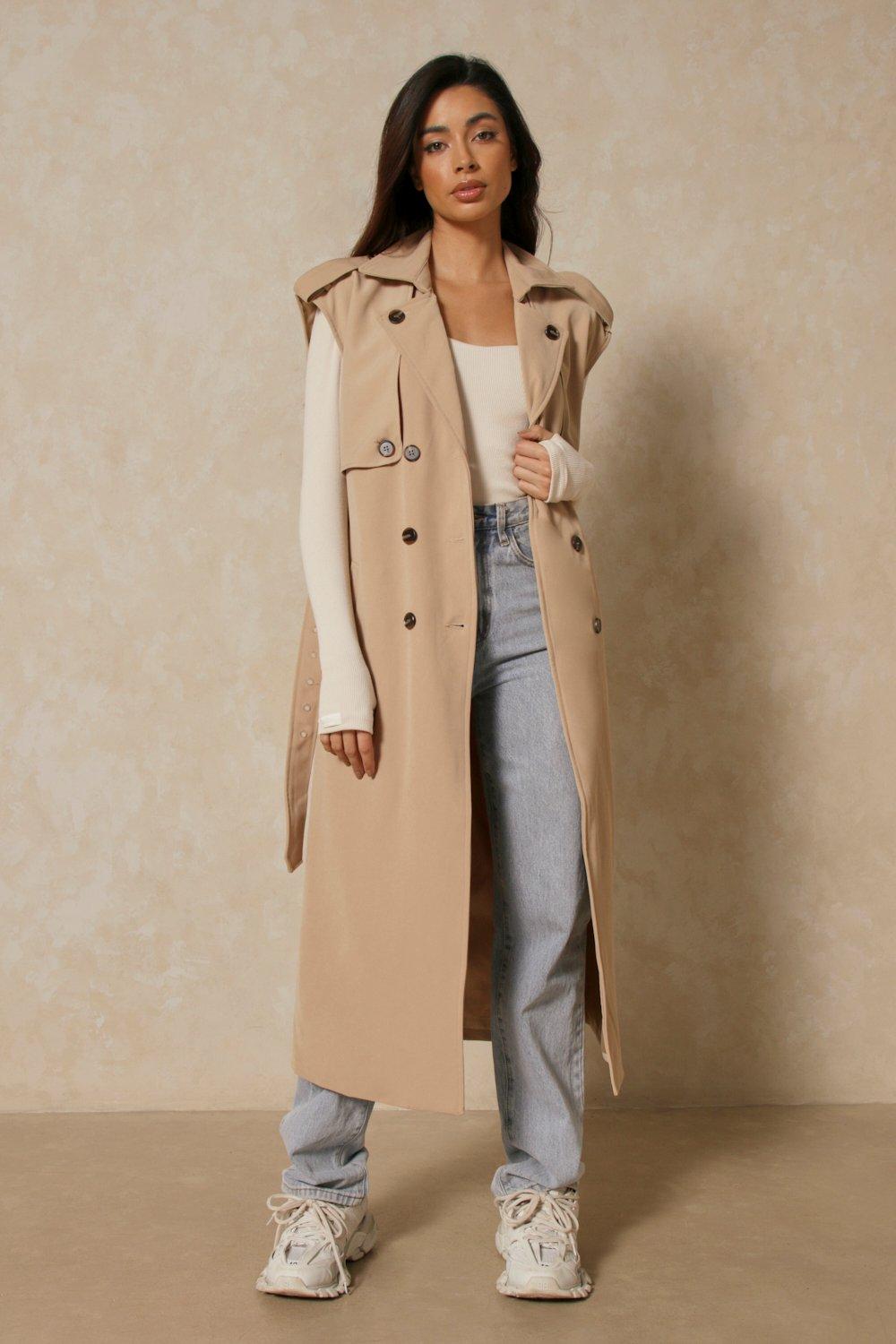 double breasted trench coat dress