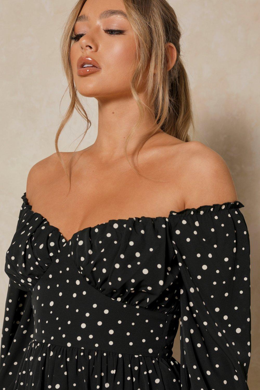 misspap polka dot dress