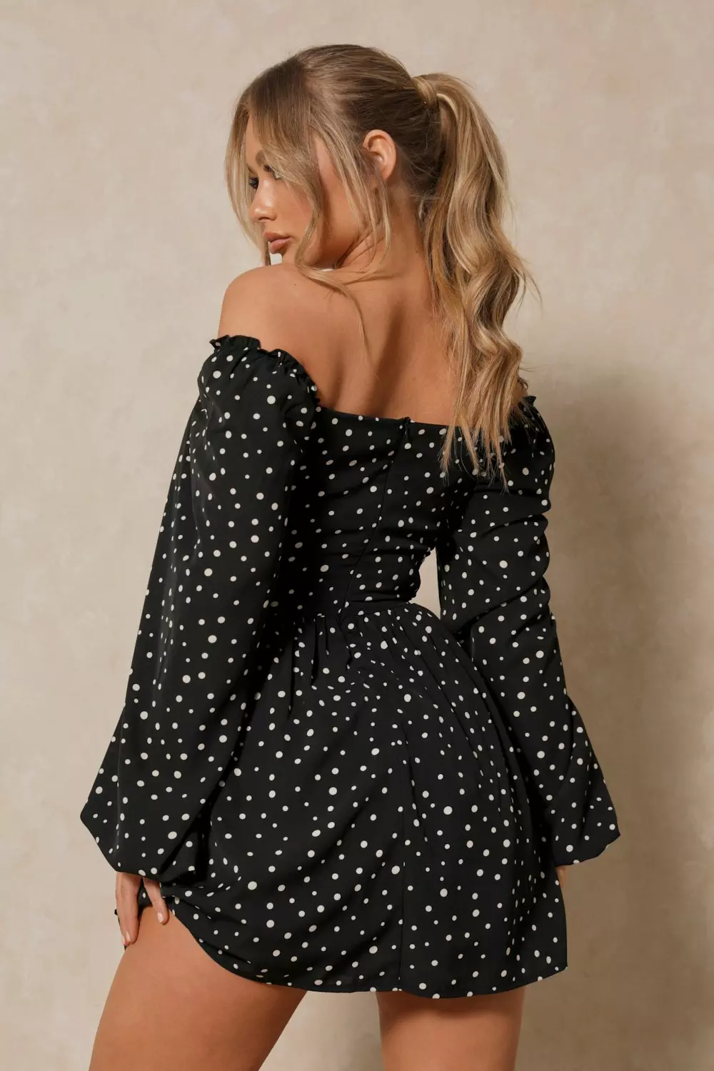 Misspap polka 2025 dot dress