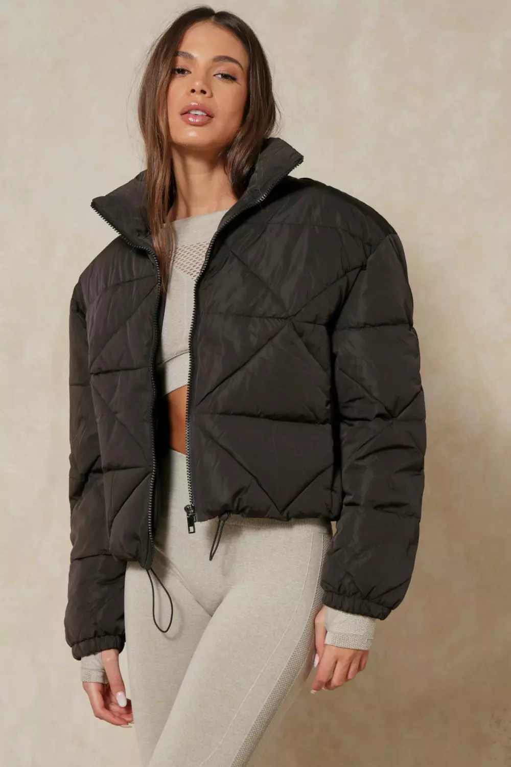 Lulus Quilted Cropped Puffer Jacket