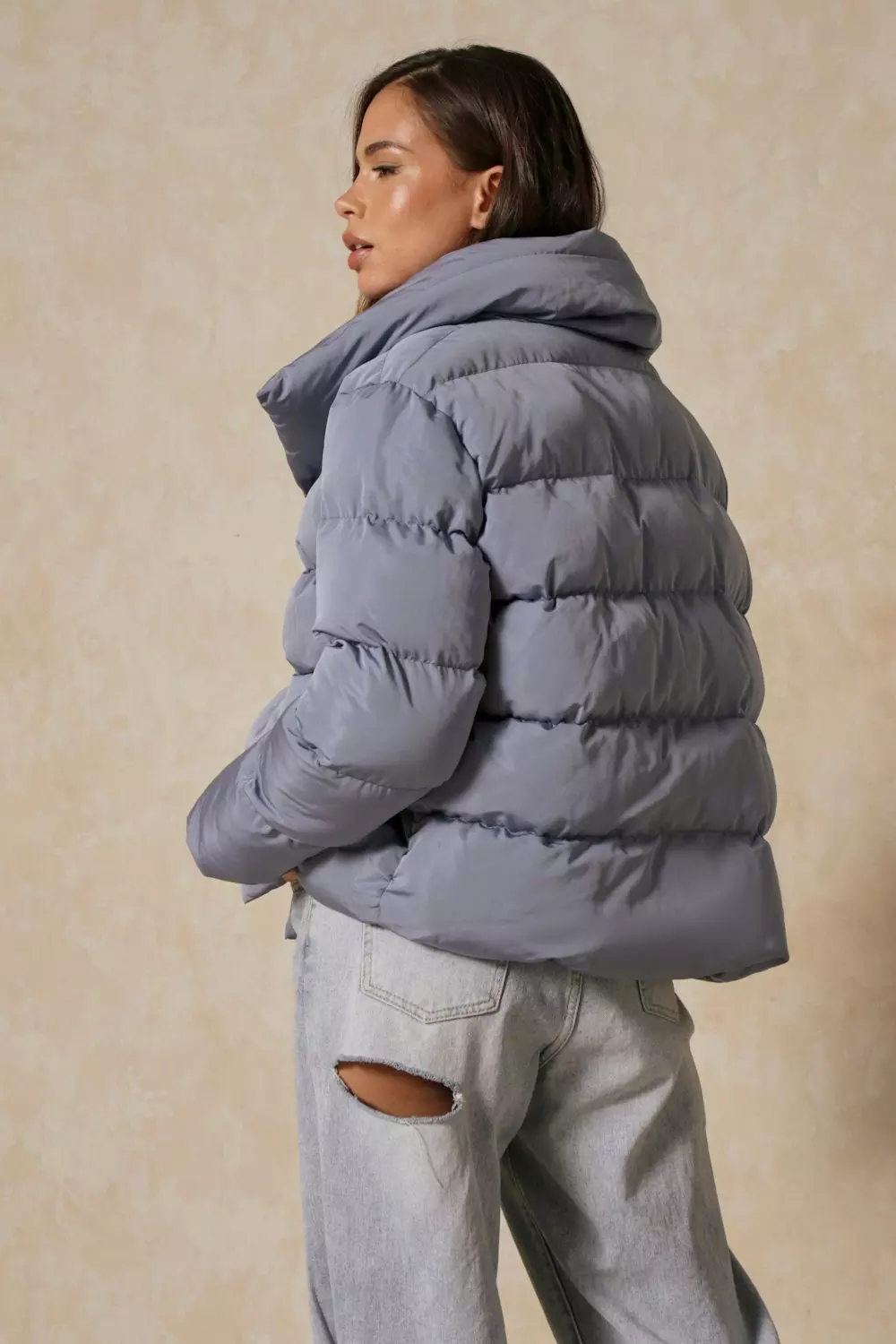 Grey Extreme Oversized Puffer Jacket