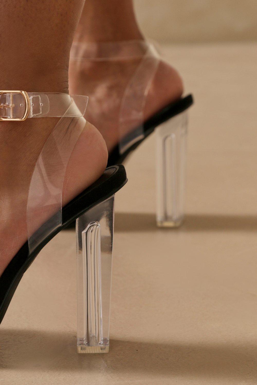 Perspex heels wide fit best sale