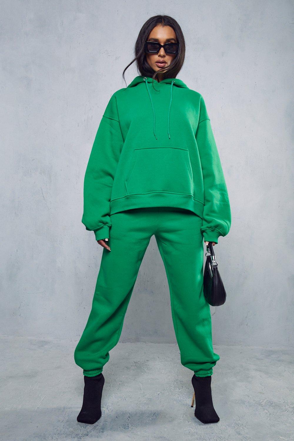 green oversized joggers