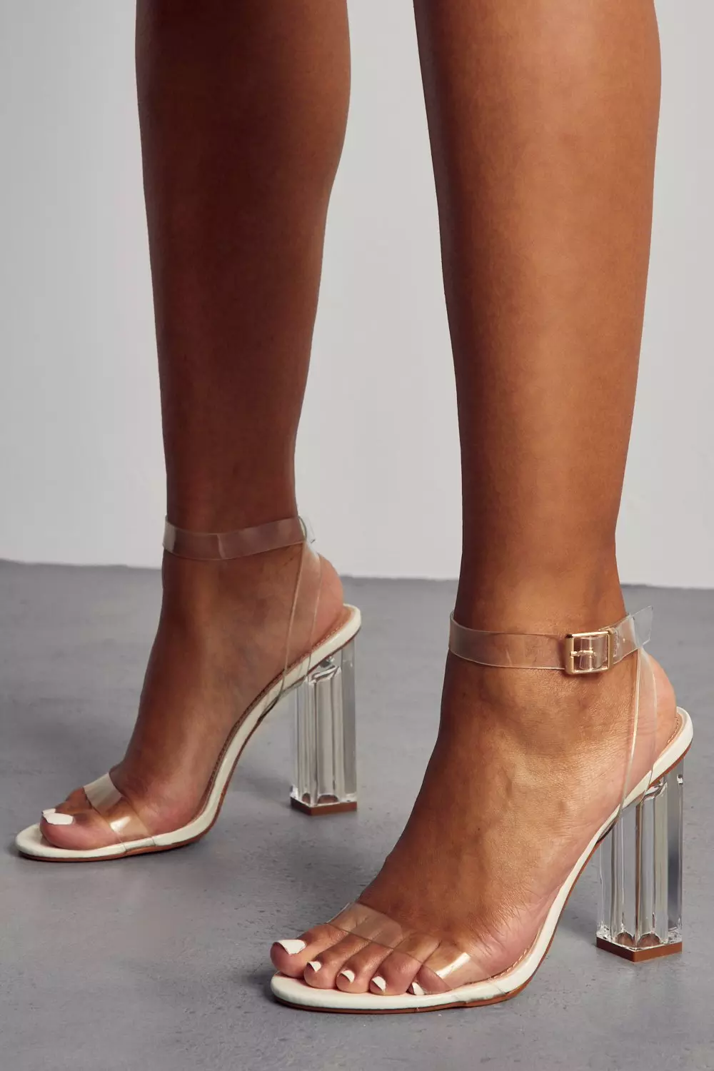 White 2024 clear heels