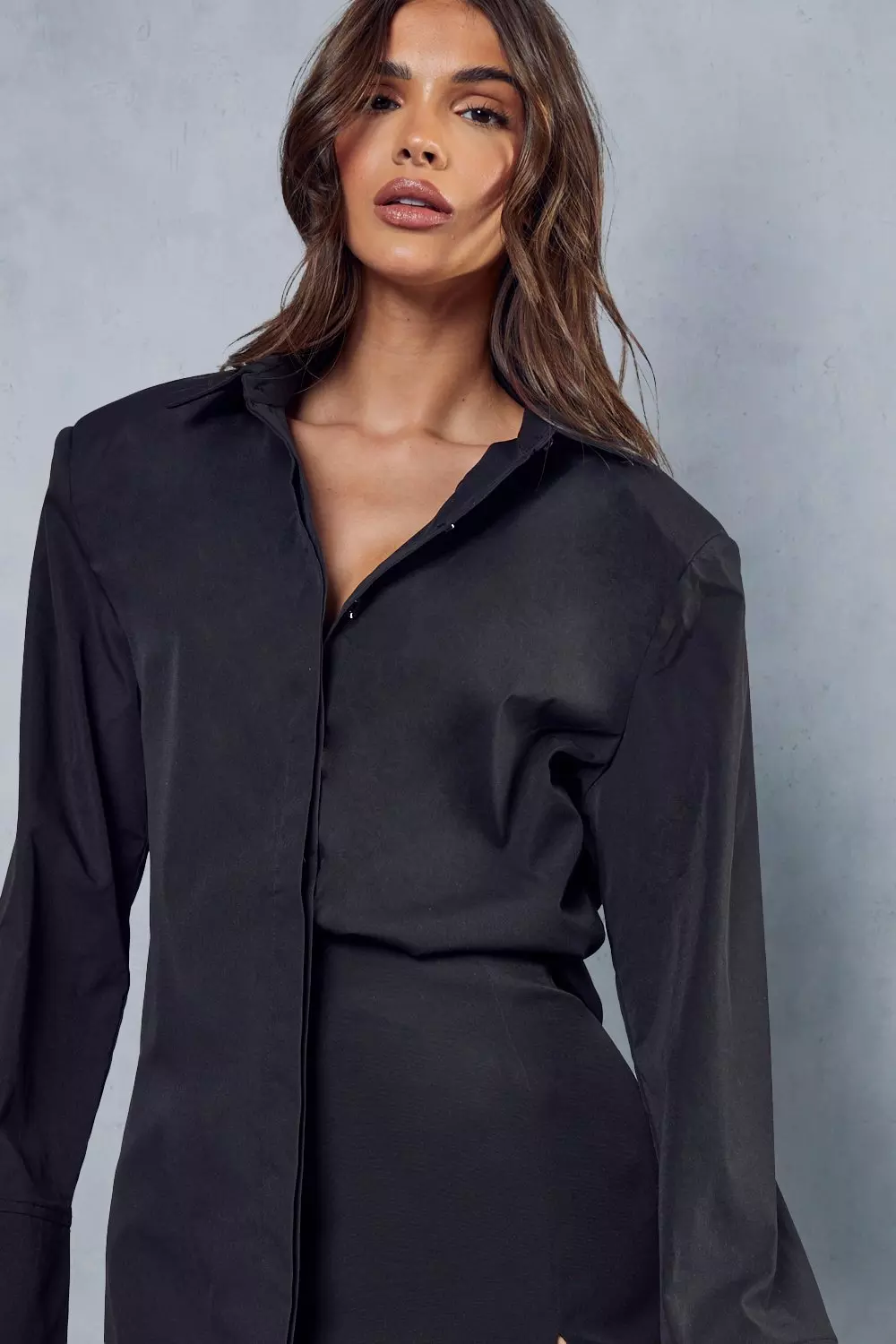 Oversized Shoulder Pad Shirt | Misspap UK