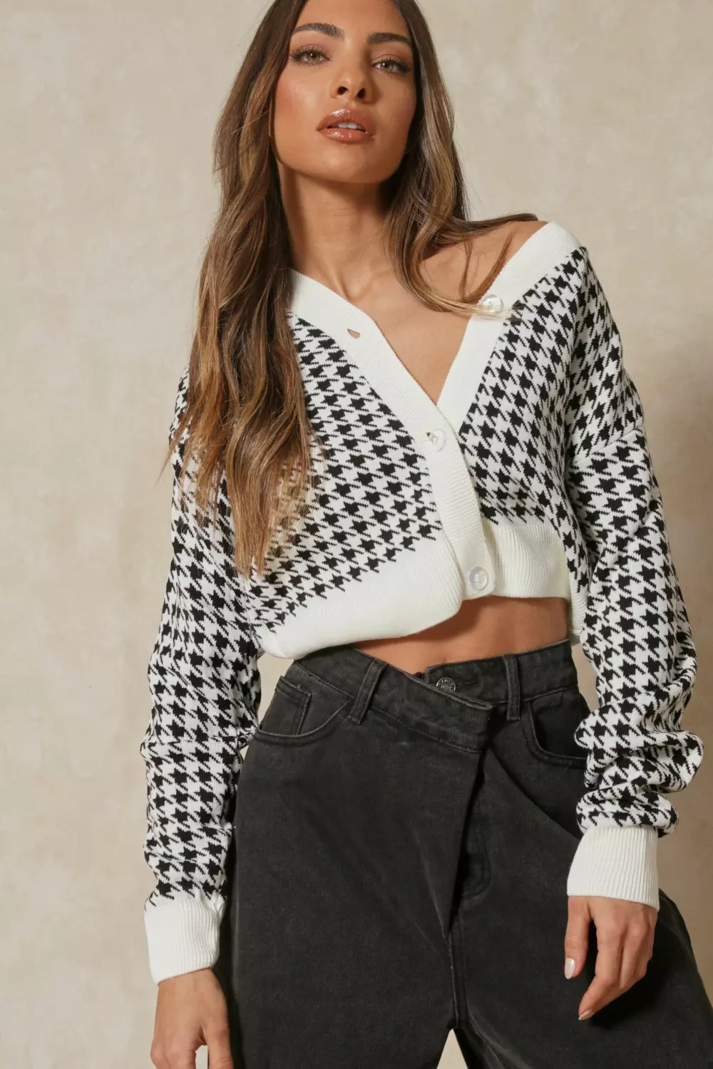 dog tooth cardigan