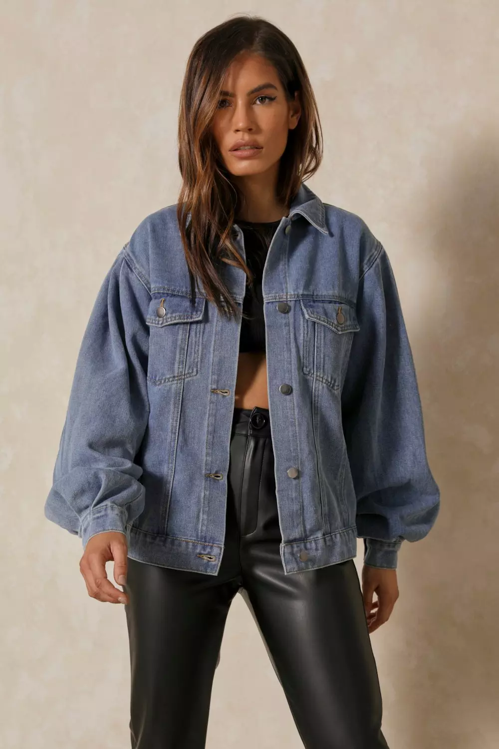 Boxy Washed Denim Jacket - Women - Ready-to-Wear