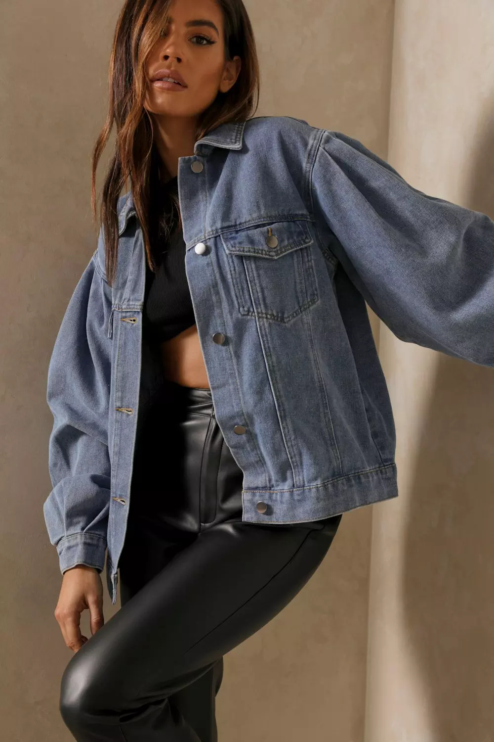 Oversized Extreme Volume Boxy Denim Jacket | Misspap UK