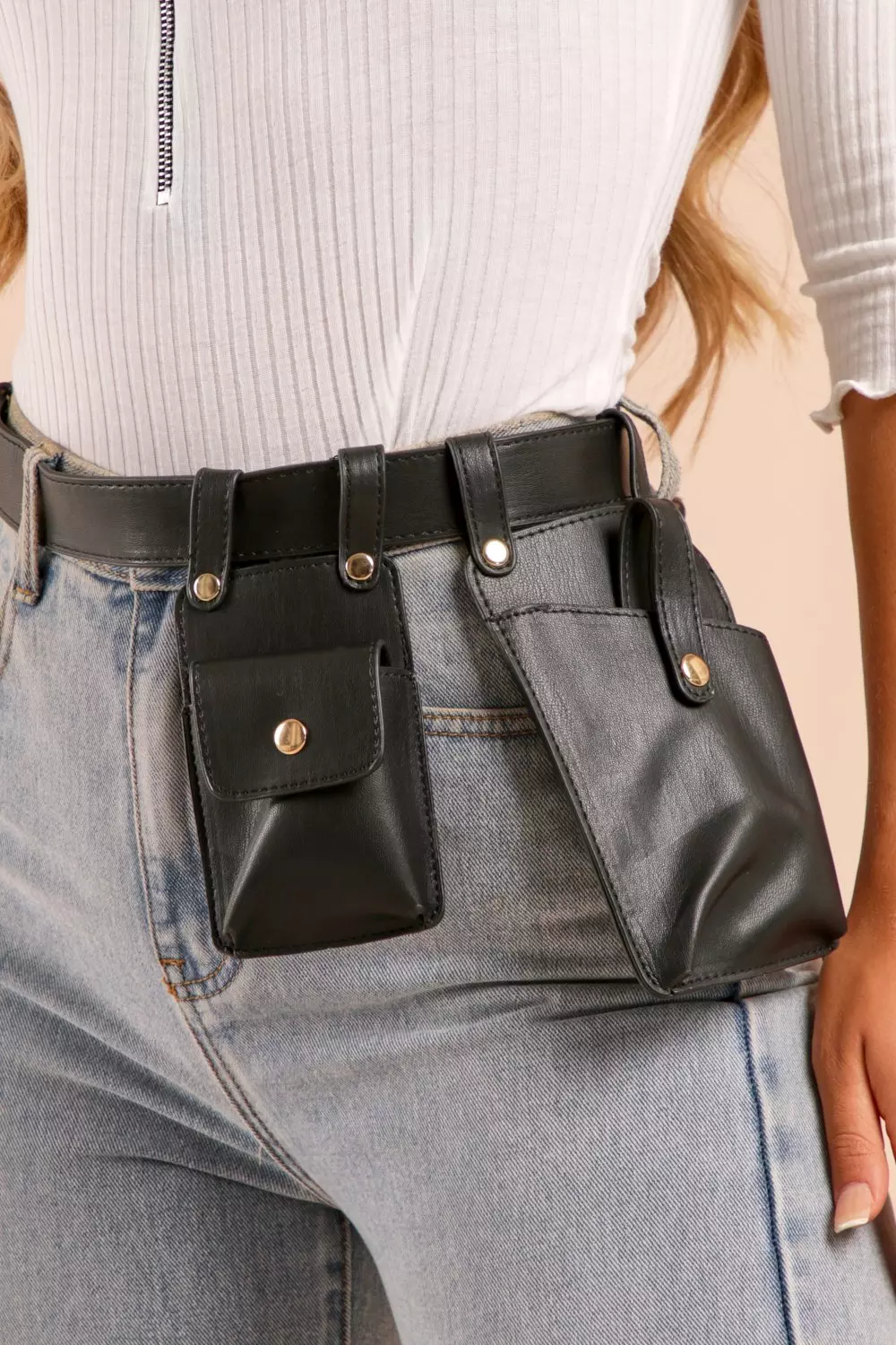 Self Women Premium Quality Leather Utility Belt Bag