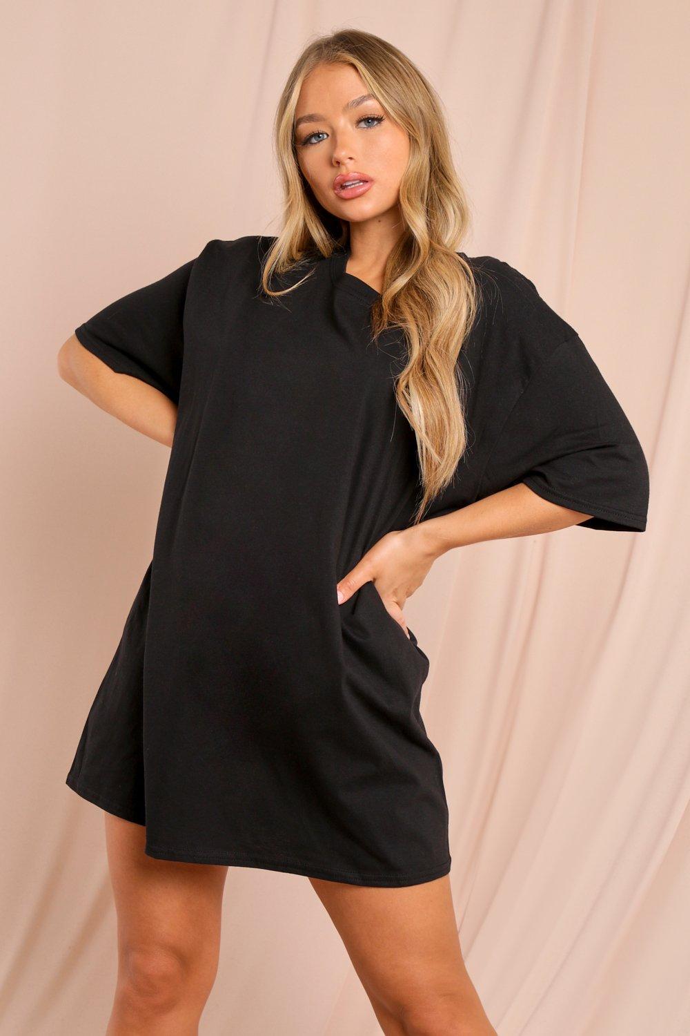 long oversized t shirt dress