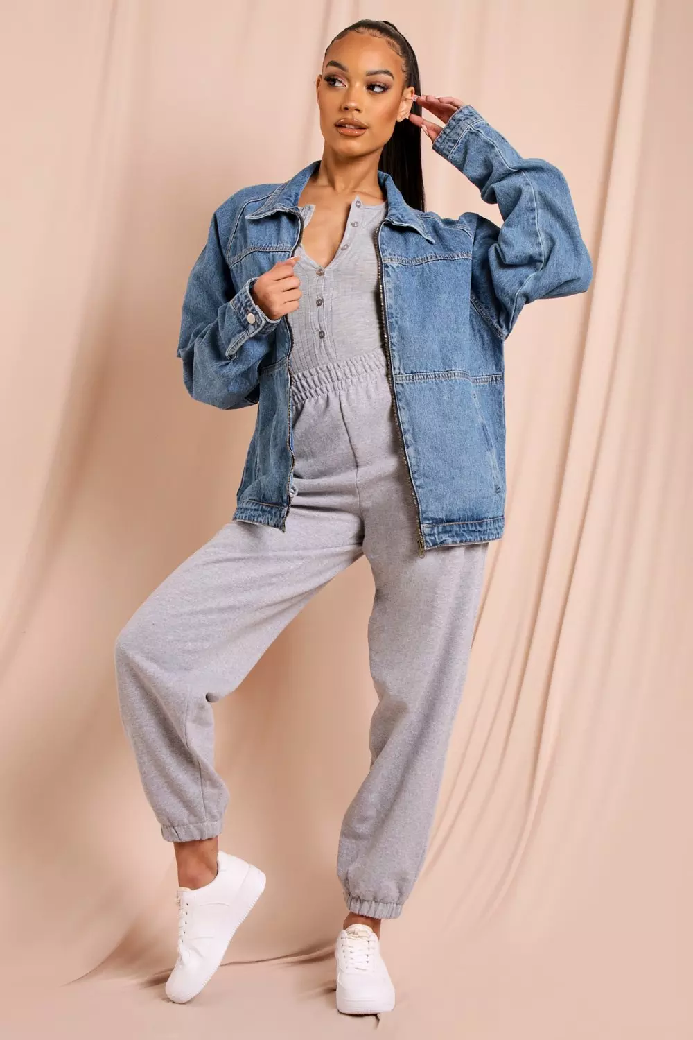 Women's The Oversized Trucker Jean Jacket