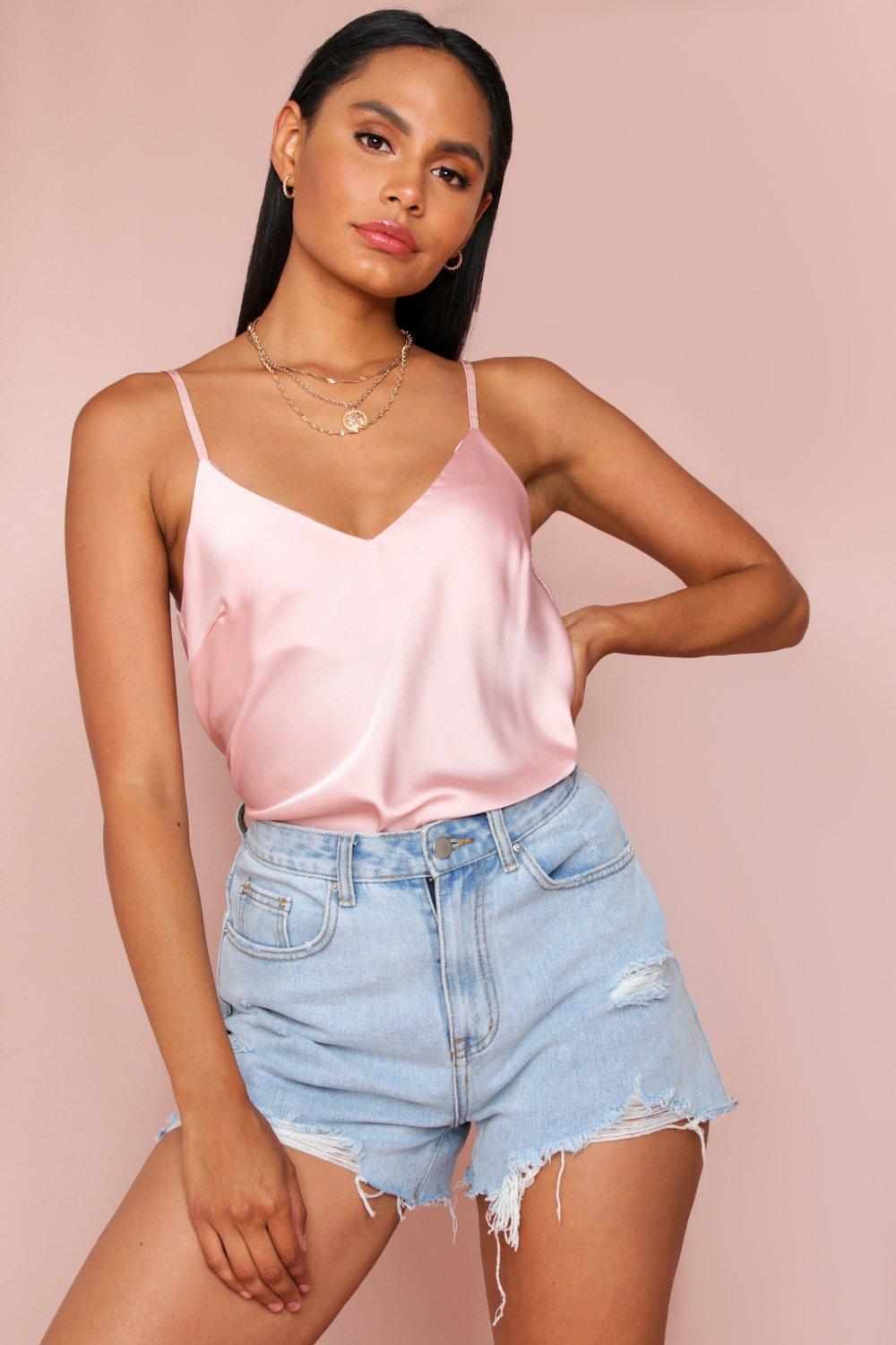 satin cami top