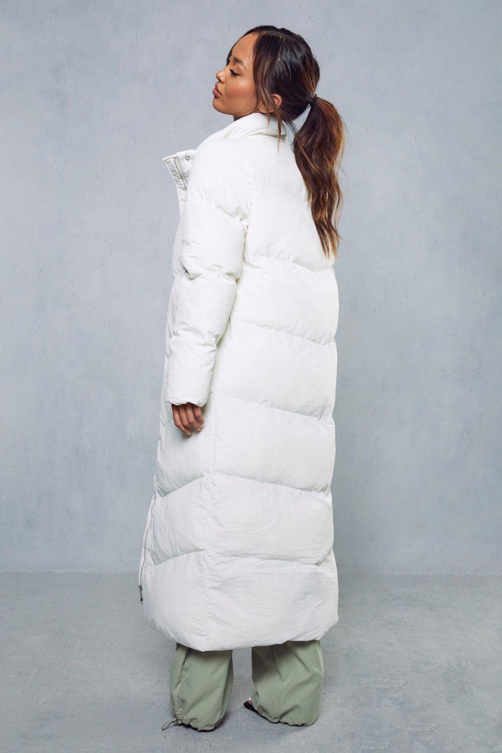 longline padded oversized puffer coat