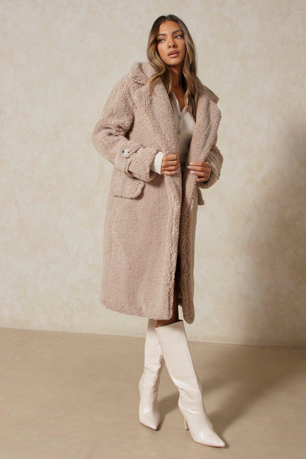 plus size teddy coat