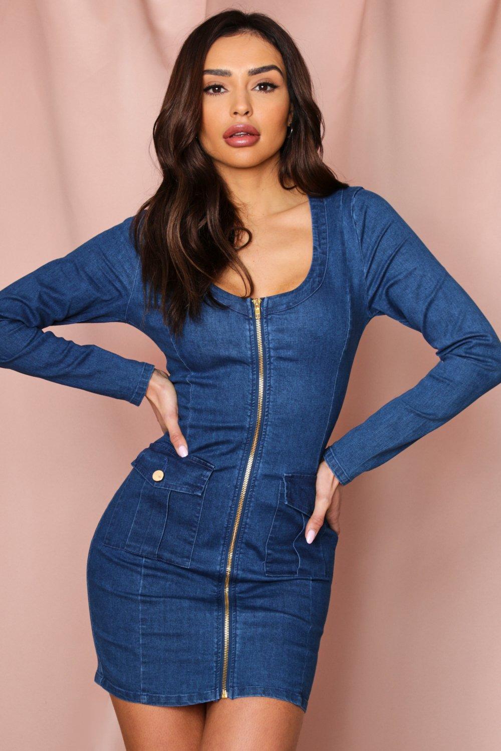 misspap denim dress