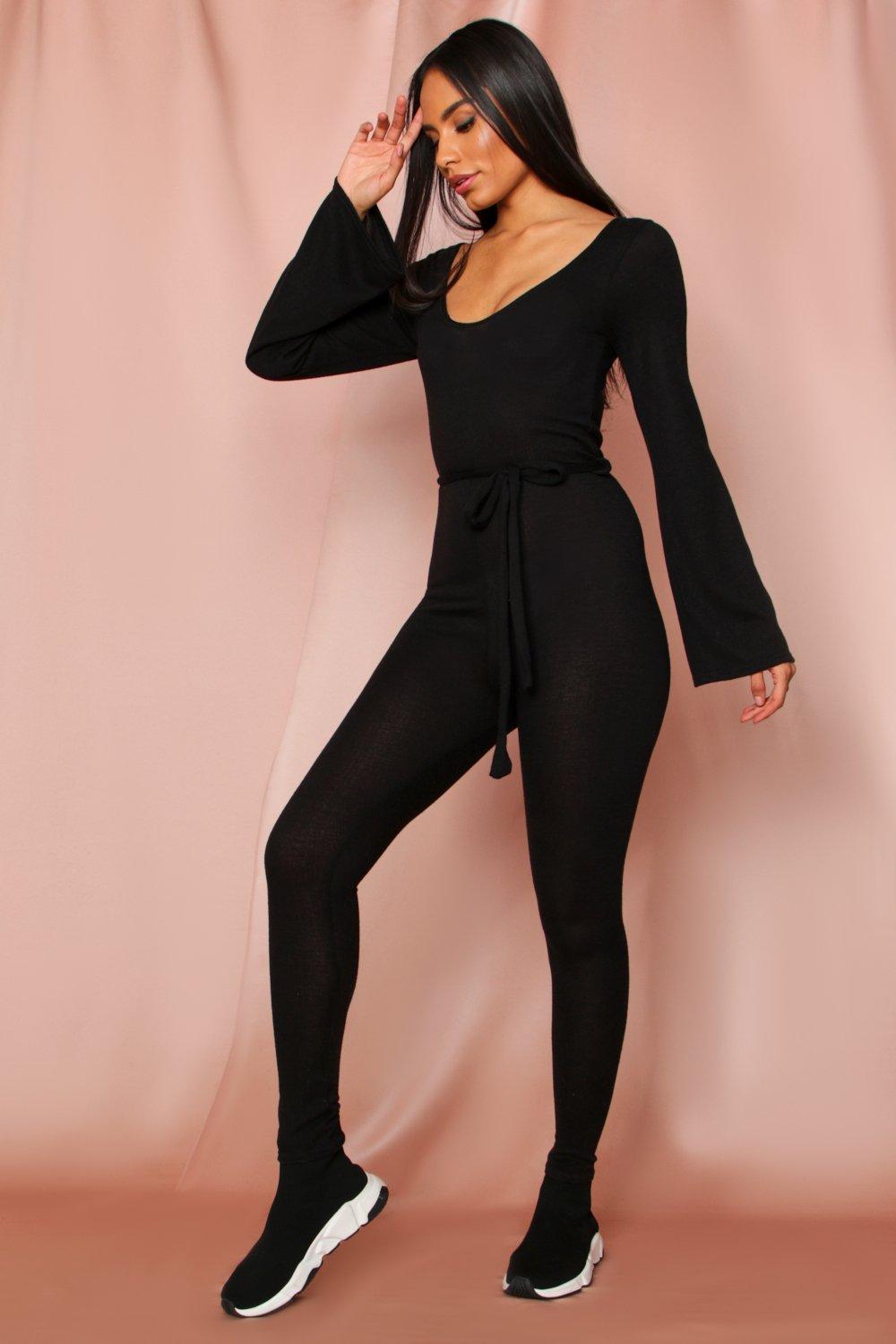 jumpsuit with flared sleeves