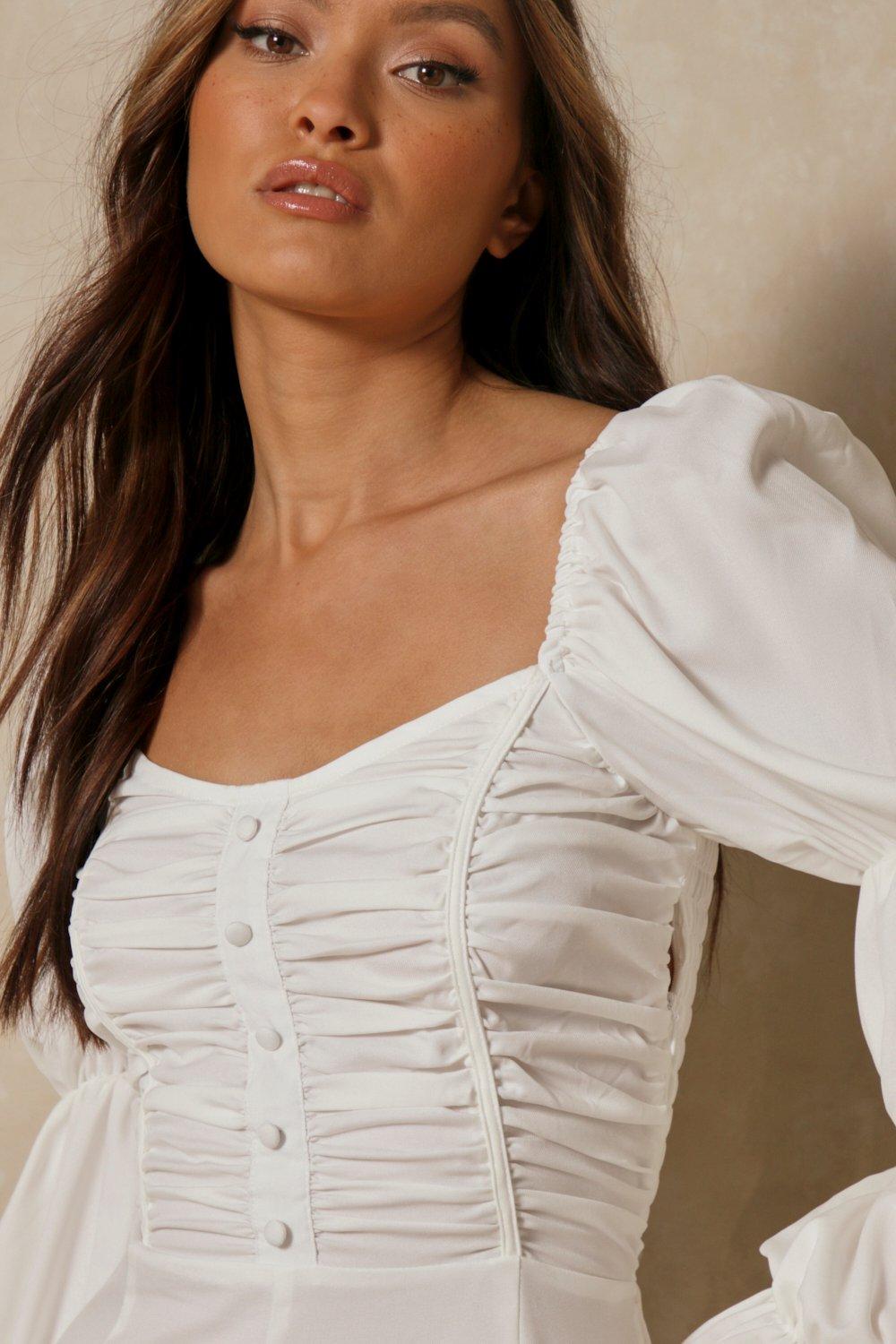 balloon sleeve playsuit