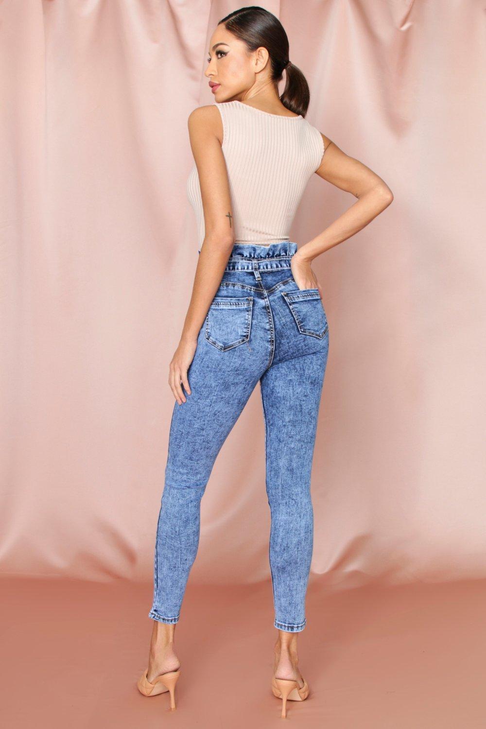 paper bag jeans skinny