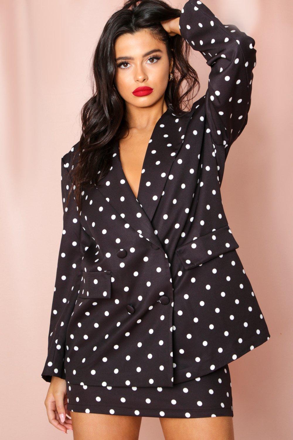 oversized polka dot dress