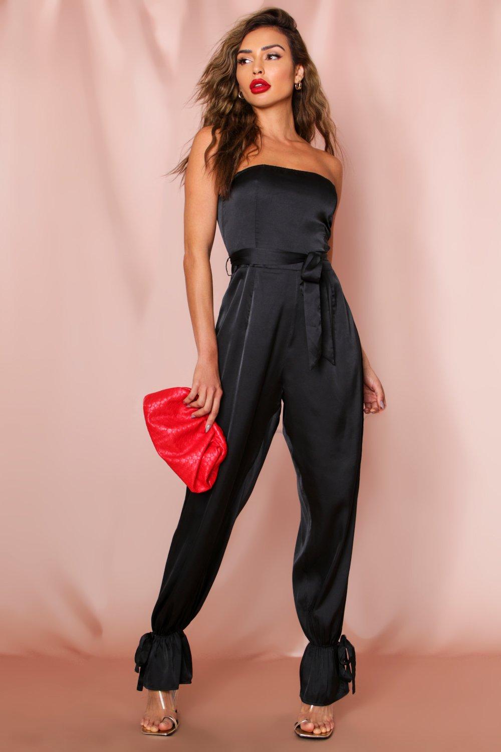 ankle tie jumpsuit