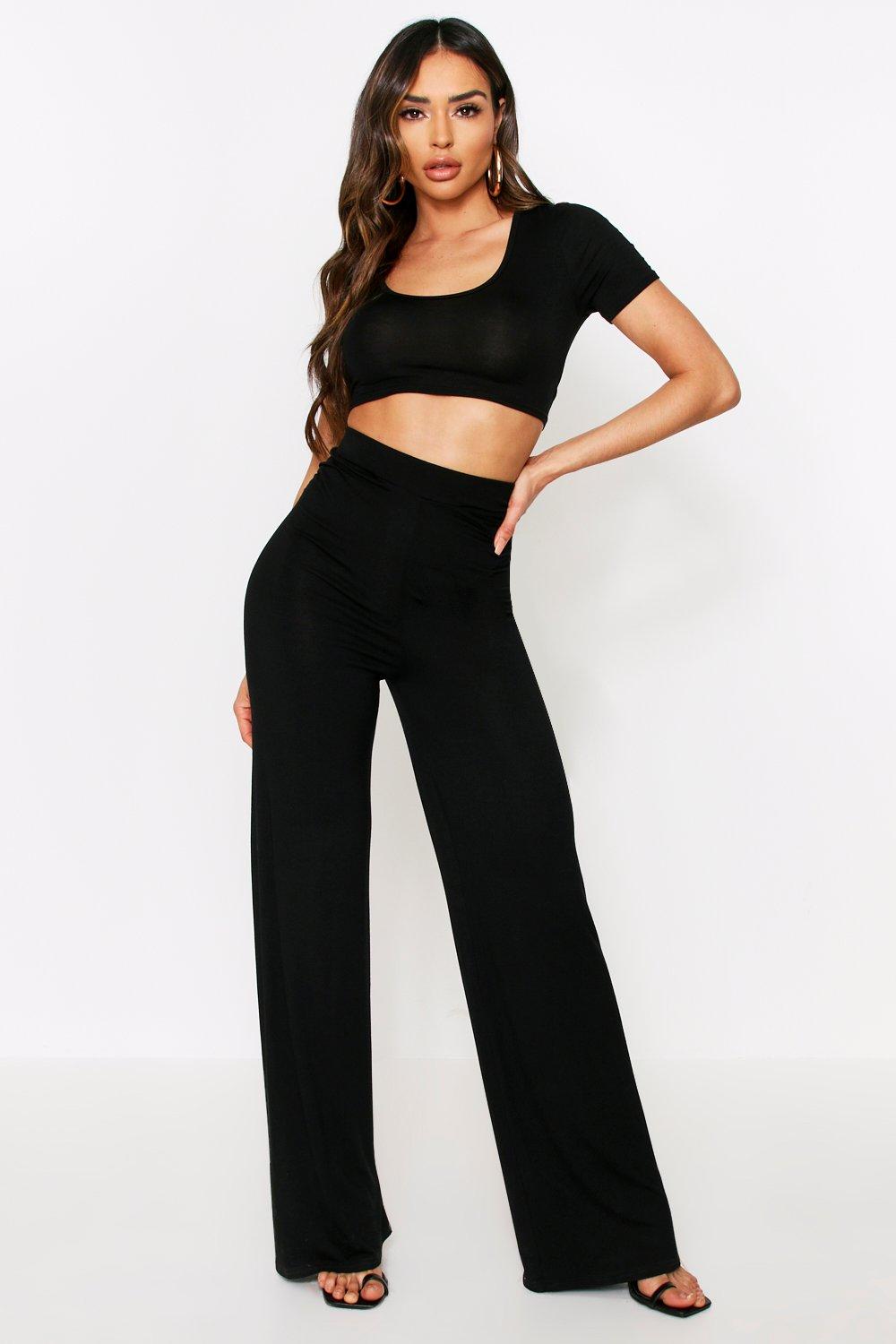 casual flared trousers