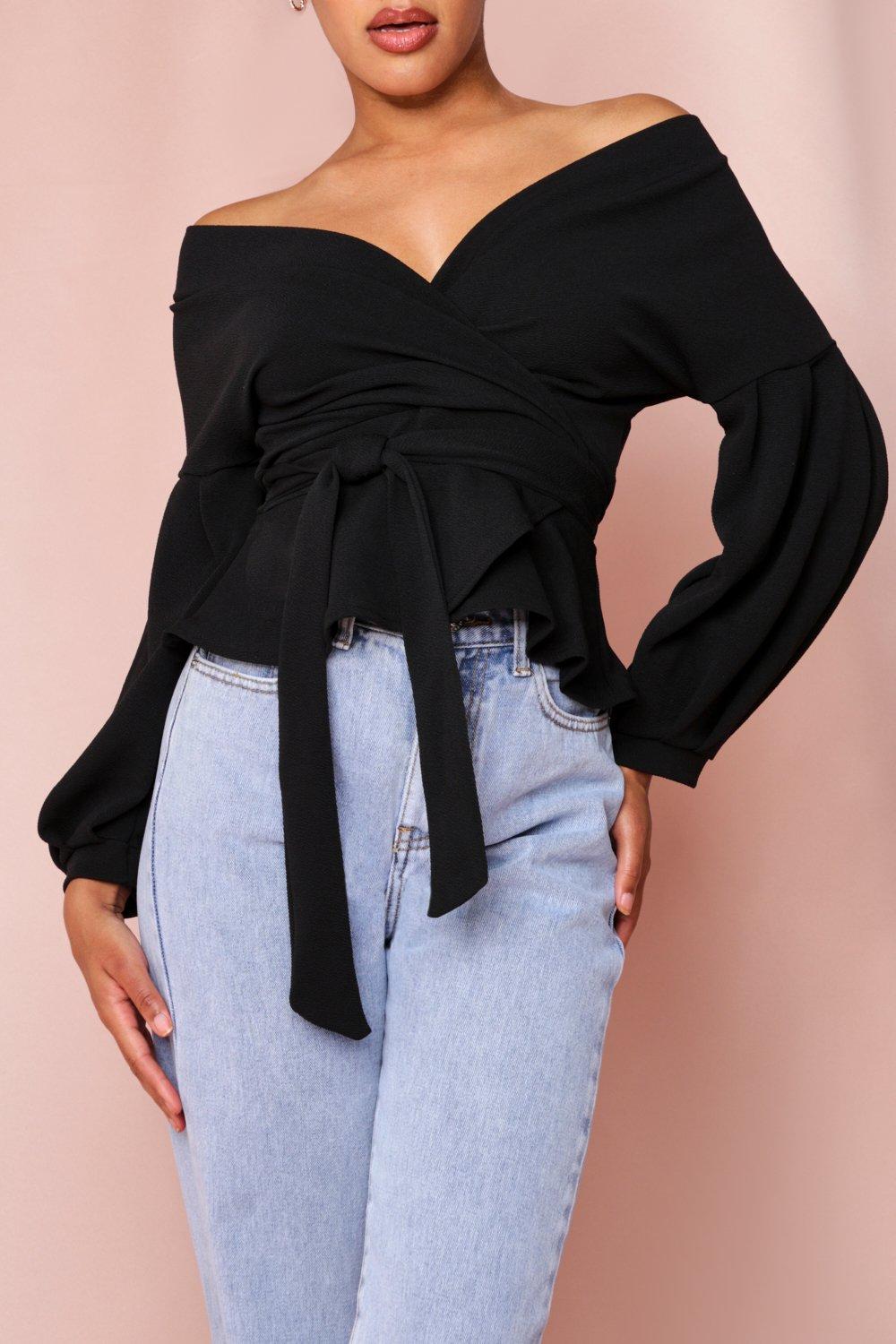 black shoulder wrap