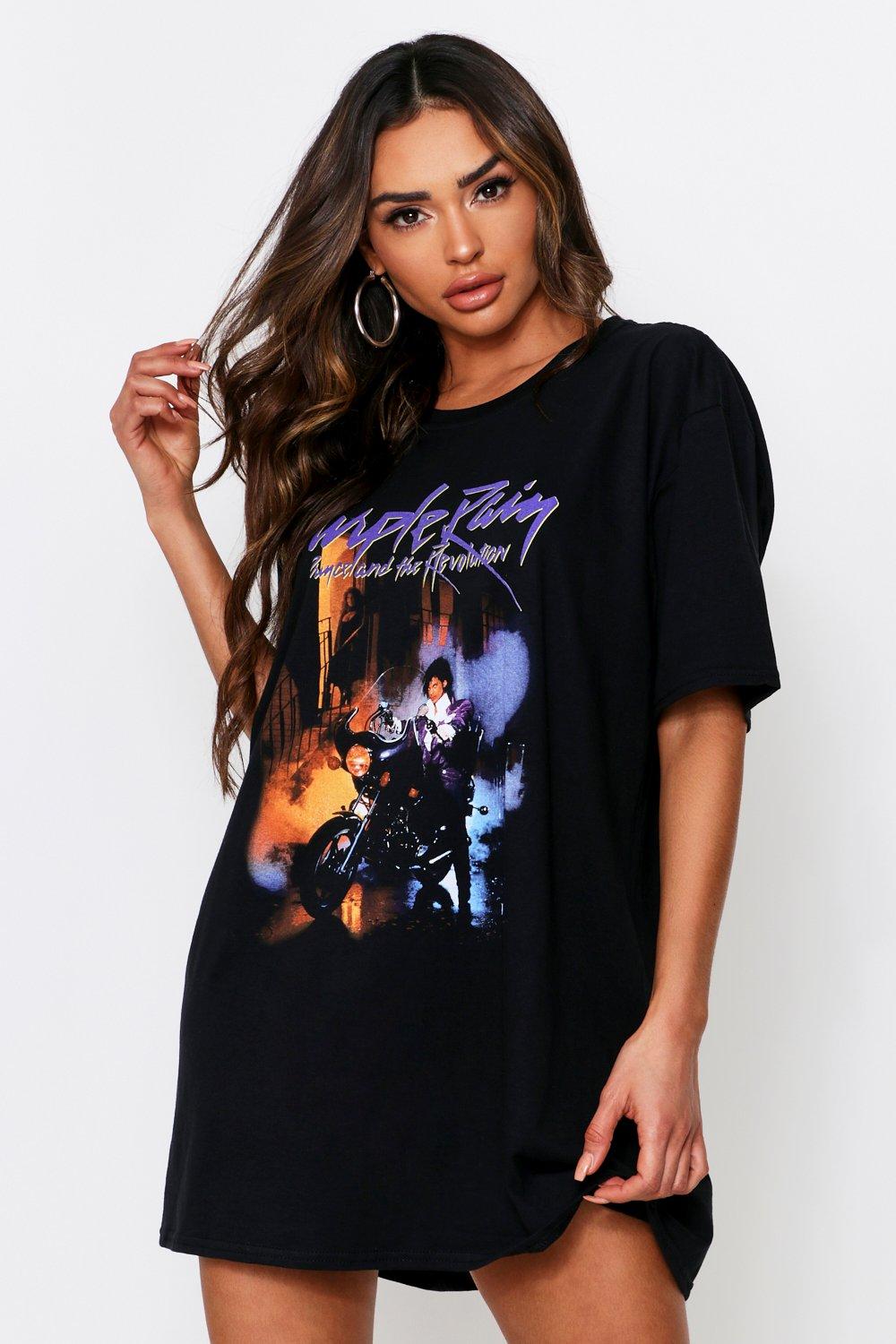 purple rain t shirt dress