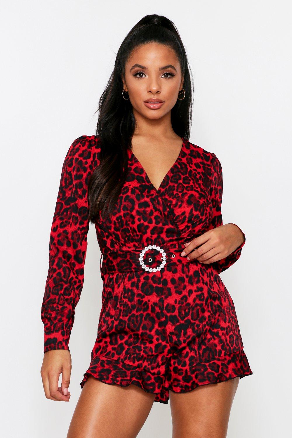 buckle belt playsuit