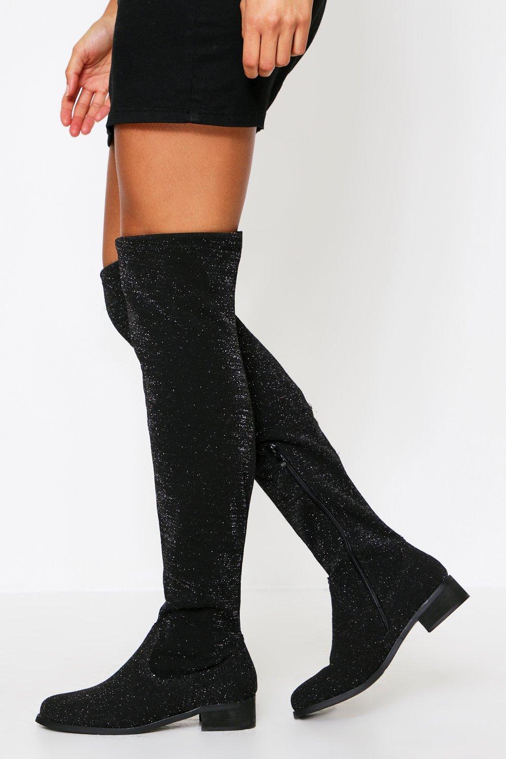 ladies knee high snow boots